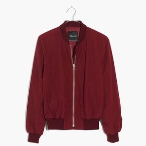 Madewell Side-Zip Bomber Jacket - XXS
